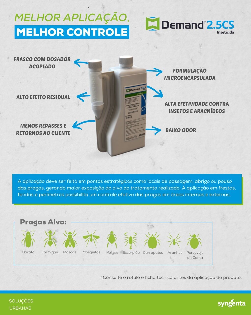 Produto profissional para controle de pragas